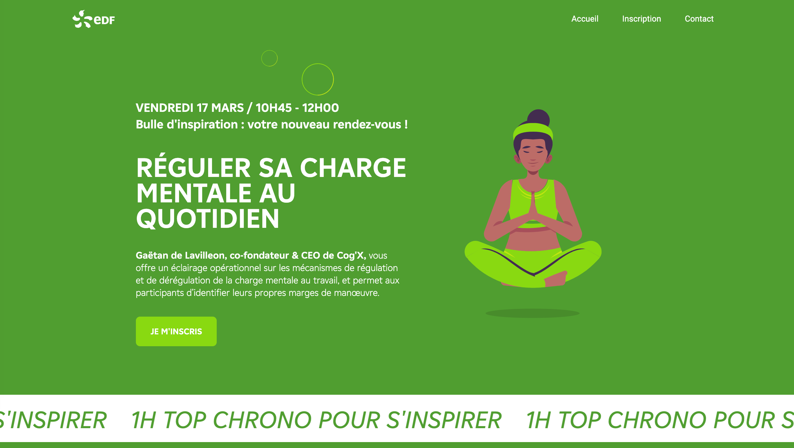 EDF shot d'inspiration site internet "Réguler sa charge mentale"